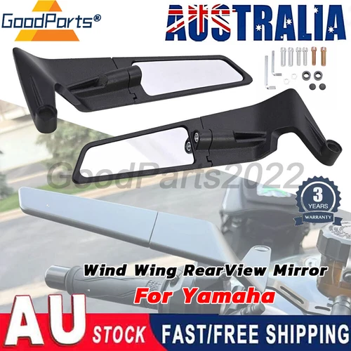 Wind Swivel Wing RearView Side Mirror For Yamaha MT07 MT09 MT10 MT-10SP MT-25 AU - Picture 1 of 17