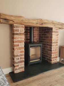 Beautiful Inglenook Stove Wood Burner Fireplace Handmade Feature