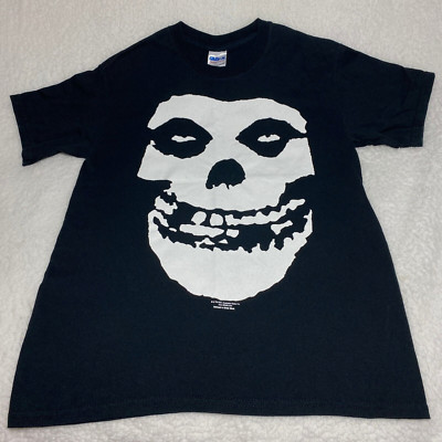 Vintage Misfits 2001 Horror Punk Rock Band Double Sided Gildan T-Shirt Sz S NWOT