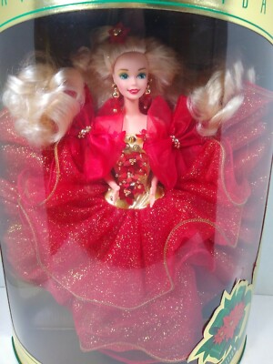 Barbie Happy Holidays Special Edition Mattel 1993 Poinsettia red