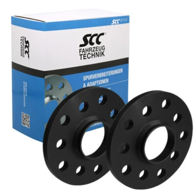2x Spurverbreiterung 20mm LK 5x120 40mm Ges. SCC Distanzscheibe D72,6mm Schwarz - Bild 1 von 3