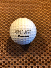 PING GOLF BALL-YELLOW/WHITE PING EYE PROMOTIONAL.NO LOGO...9.9/10..