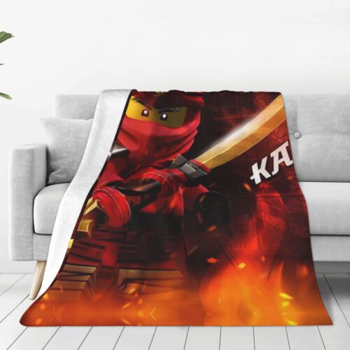 Ninjago Cartoon Comics weich warm gemütlich Flanell Überwurfdecke für Schlafstuhl Sofa - Bild 26 von 30