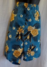 Laguna Men Swim Trunk Size XXL NWT Blue Floral Mesh Line Elastic Waist UPF 50