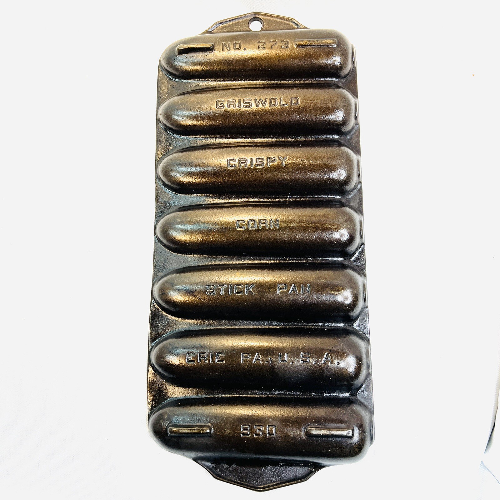 Griswold No 273 Crispy Corn Cast Iron 7 Stick Pan 930 Made in Erie PA