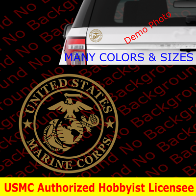 #ad USMC Vinyl Die Cut Decal EGA United States Marine Corps Marines Semper Fi AY047 $26.99