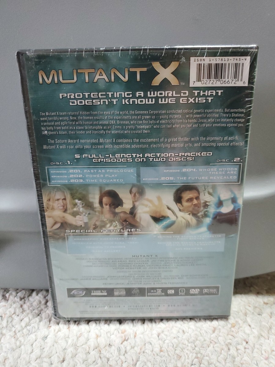 Mutant X - Season 2: Vols. 1-2 (DVD, 2004) New 702727066726