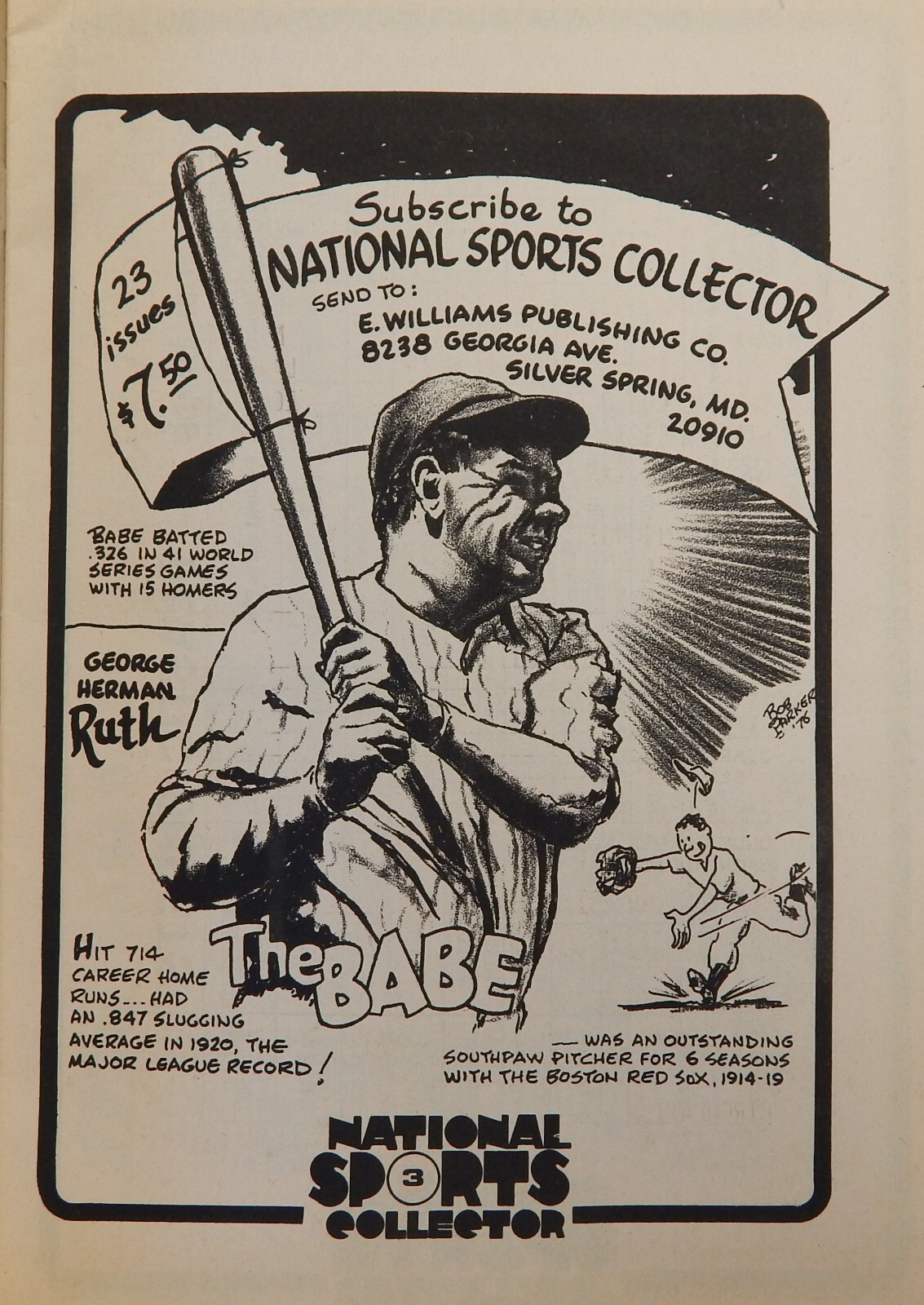 National Sports Collector 1976 Frist Issue Magazine Sports
