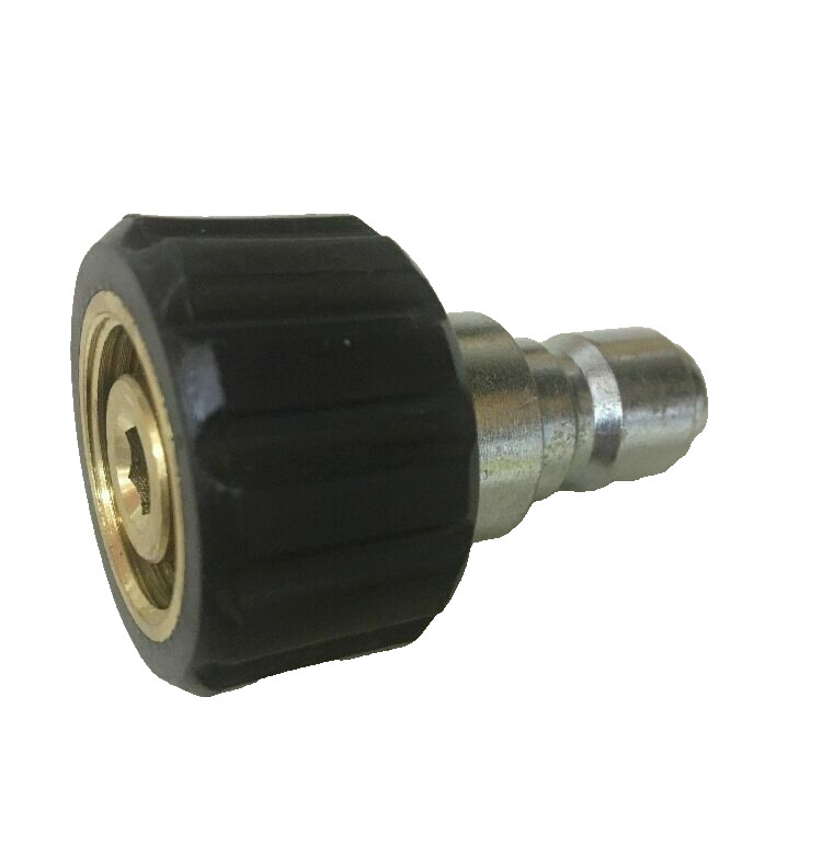 MTM Hydro 3/8" Quick-Connect Plug With M22 x 14mm  Female End - Karcher Style