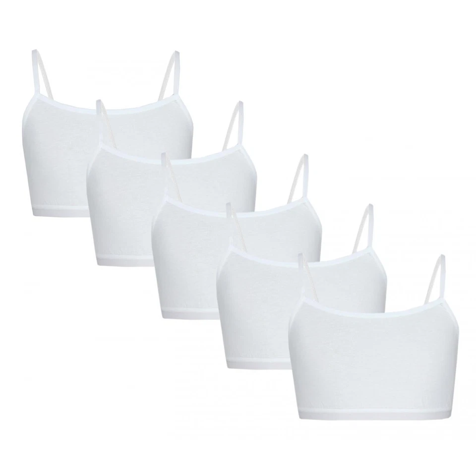 TupTam Mädchen Bustier mit Spaghettiträger 5er Pack