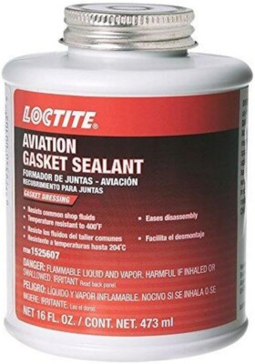 Loctite 1525607, Aviation Gasket Sealant 16 oz Brushtop_main, 6 pack