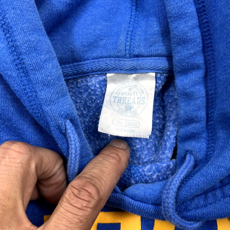 Sudadera con capucha corta UCLA Bruins para mujer talla 2XL azul algodón elástico NCAA Foto 4 de 4