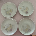 4 Russel Wright 6.5 In Bread Plates Iroquois Casual China Pale Green Floral  MCM — photo 1