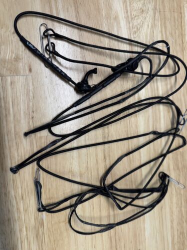 FACTORY HOYT RX-9 Ultra Bow Strings w/Speed Nocks Black COMPLETE SET REDWRX