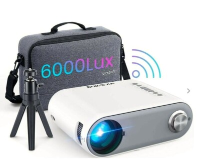 VicTsing Video Projector BH500A, LED Projector, Beamer Full HD WiFi Bluetooth