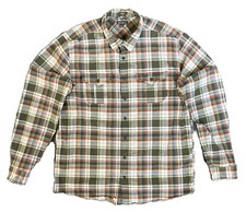 Eddie Bauer Plaid Classic Fit Shirt Mens Tall XLarge Button Down Preppy
