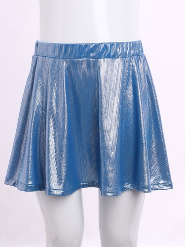 Kids Girls Dance School Skirts Show Pleated Scooter Activewear Sparkly Modern - Picture 43 of 70