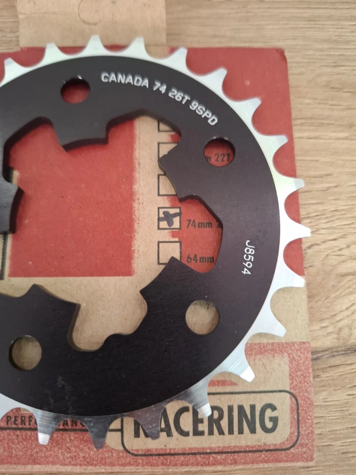 Retro Vintage Bicycle Parts NIB NOS RaceFace Chainring Sprocket 74mm,24T - Image 3 of 4