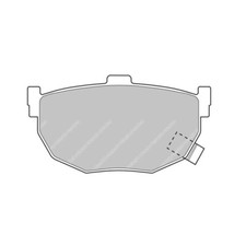 Ferodo Racing DS2500 Trackday High Temp Performance Brake Pads FCP638