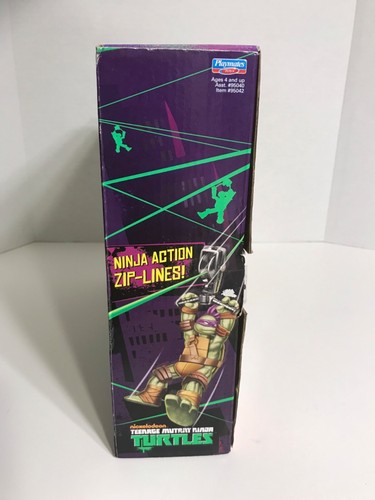 Vintage Nuovo Open Box Playmates Nickelodeon TMNT Finestra Wipeout Azione Zip-Line - Foto 5 di 19