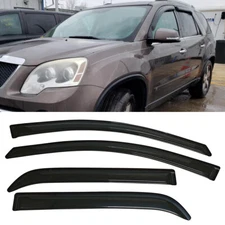 Fit 2007-2016 GMC Acadia Window Visors Sun Vent Shade Rain Wind Guards Smoke