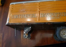 ALPS JAPAN 1950'S TIN LITHO CONTINENTAL TRANSPORTATION CO HORSE TRAILER AS IS