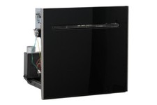 Inserto a pellet ventilato LAMINOX EOLO AIR BLACK LINE 12kW con vetro oscurato