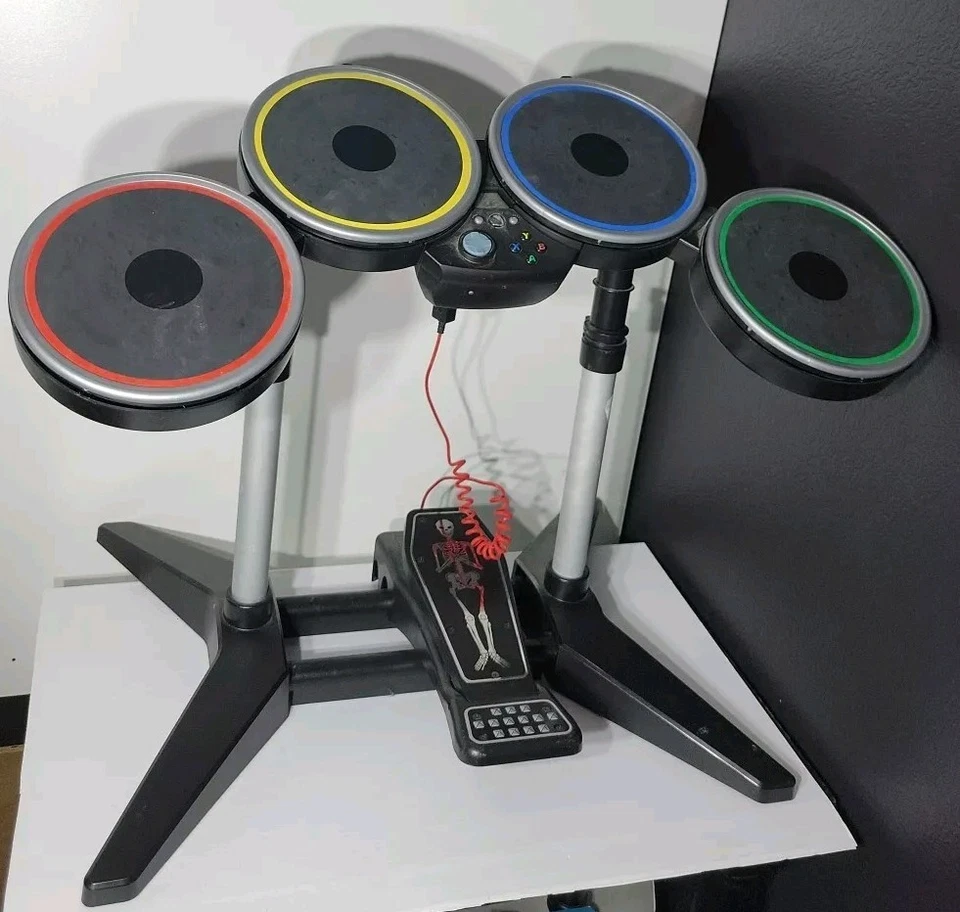 Lot Xbox 360 Rock Band Harmonix Drum Xbgts2a, 19091, 95905 805, 822151, 0000654 - Image 2 of 4