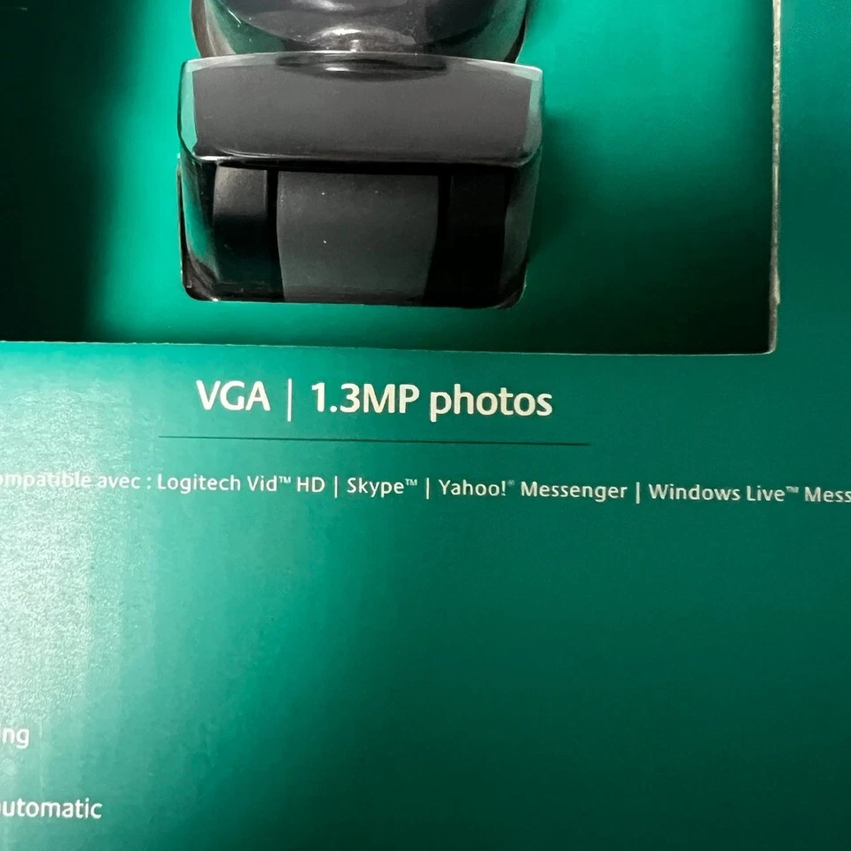 Logitech Webcam C160 VGA 1.3MP Photos Built-in Mic Noise Correction - Image 2 of 4