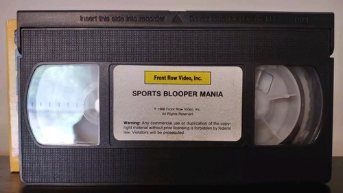 Sports Blooper Mania 1988 NBA, Baseball, Football, Soccer, Horseracing VHS - Picture 4 of 4