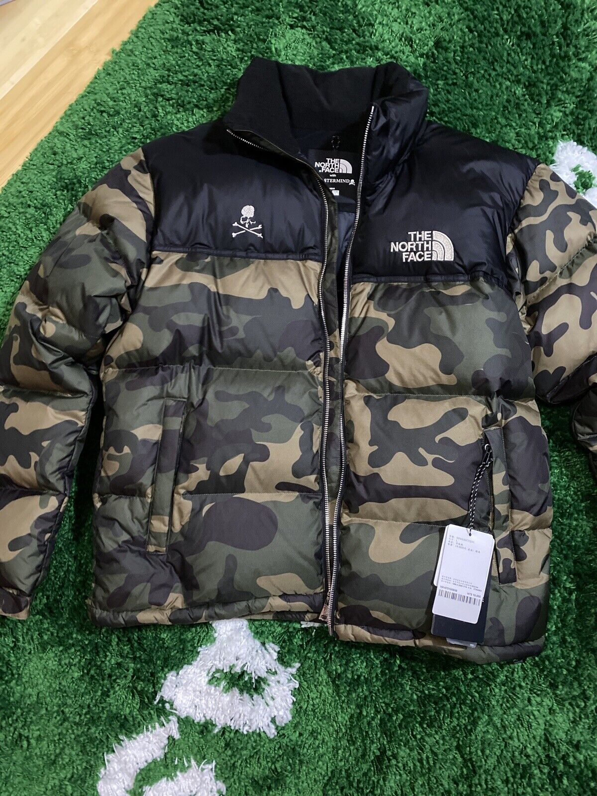 the north face nuptse jacket camo