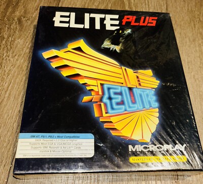 Elite Plus - MicroPlay Software, 1991 - IBM/PC Big Box - 3.5 /sealed & NEW!!!!