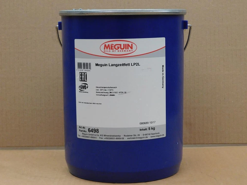 10,98€/kg Meguin EP Langzeitfett LP2L 5 kg Eimer