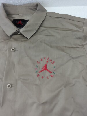 NEW Sz XL Travis Scott Air Jordan Button Down Shirt Cactus Jack