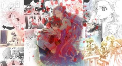Anime hangyaku no lelouch euphemia li britannia clamp Stitched Gaming Mat Desk