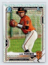 2021 Bowman Mega Box Chrome Luis Toribio BCP-228 Mojo Refractor Giants