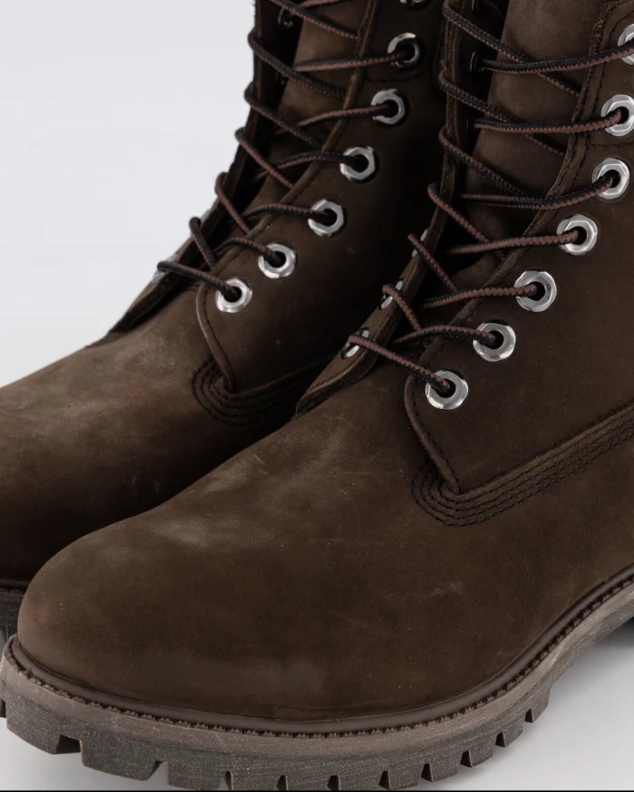 TIMBERLAND Men's 6Inch Premium Waterproof Boots Medium Brown Nubuck