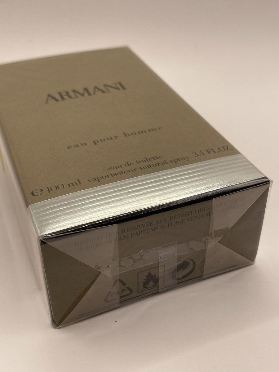 ARMANI Eau Pour Homme By Giorgio Armani EDT Spray 3.4 oz