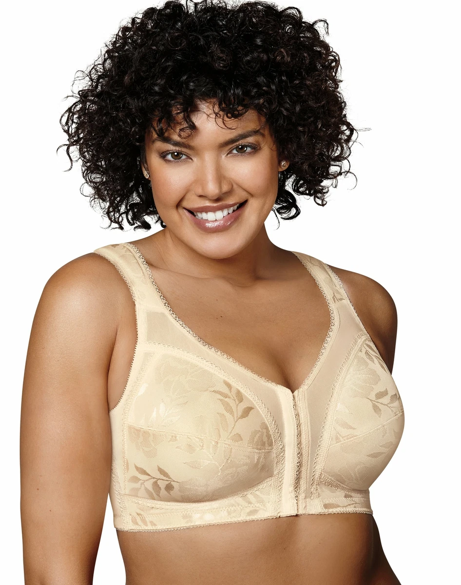 Comfortable Cotton Bras Women Front Closure Bra Wire Free Soft