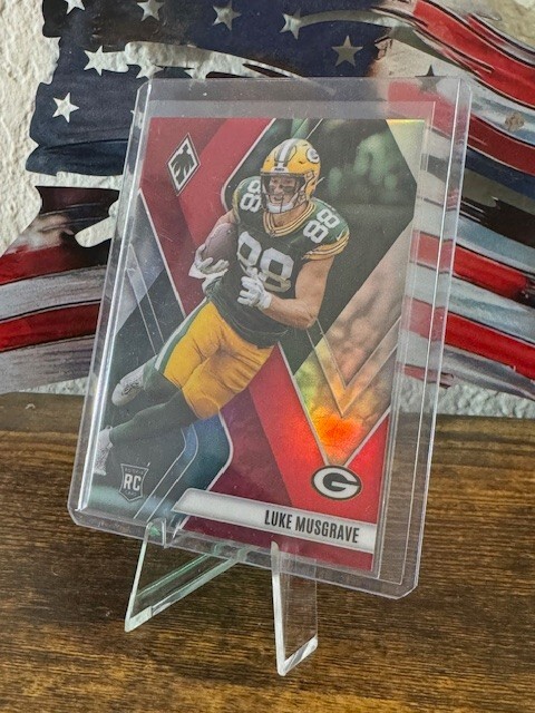 2023 Panini Phoenix Luke Musgrave Rookie Red /250 Packers #160