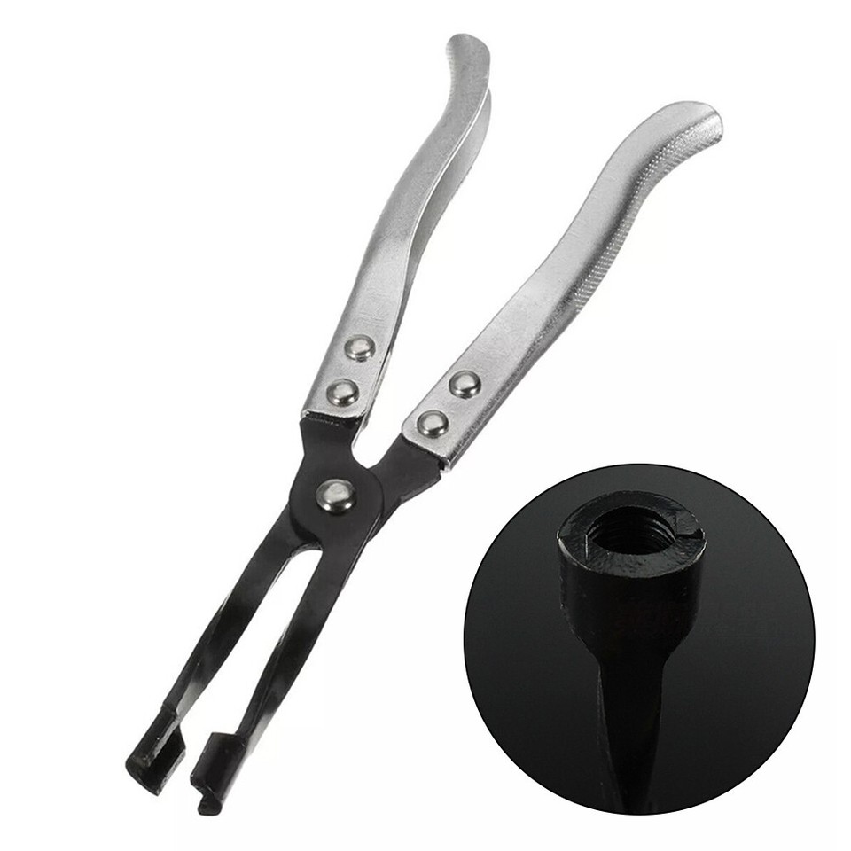 Pinza Lunga Per Gommini Valvole 27 Cm - Strumento Meccanico Per Rimozione Steli - Antiscivolo