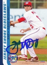 Griff McGarry Signed 2022 Jersey Shore BlueClaws Card #18 Washington Nationals!