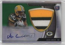 2011 Topps Platinum Refractor Rookie 24/125 Alex Green #21 Jumbo Patch Auto v1i
