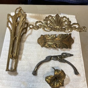 LOT OF 5 ART DECO METAL PIECES