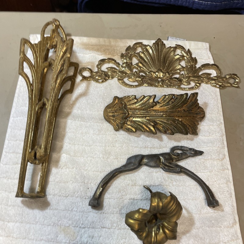 LOT OF 5 ART DECO METAL PIECES