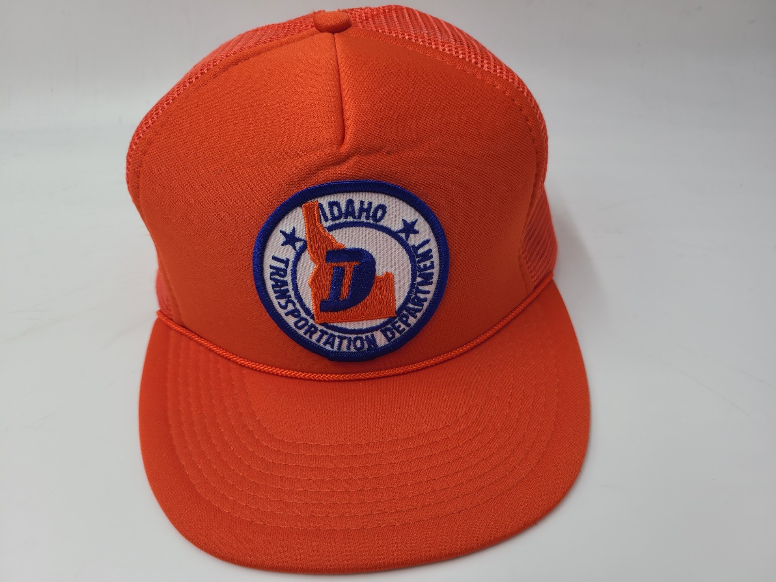 Vintage Idaho Transportation Department Patch Mesh Trucker Snapback Hat Cap Men