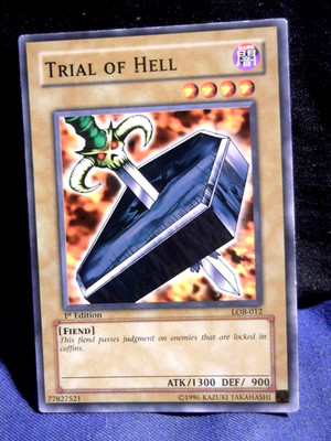 Konami Yu-Gi-Oh! Trial of Hell LOB-012 1st Edition Fiend Card ATK/1300 DEF/900