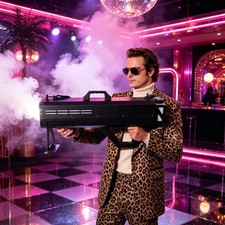 1500W Handheld Fog Gun LED 7-Color Electric Fog Machine for Party,DJ Disco,Stage