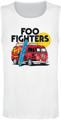 Foo Fighters Tank-Top Herren Van weiß Band-Merch, Bands, Nachhaltigkeit