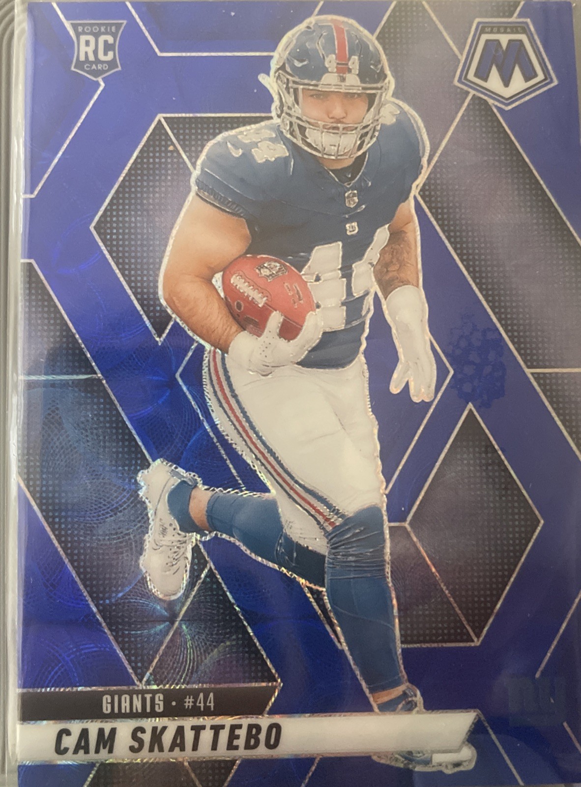 2025 Panini Mosaic Cam Skattebo Blue Scope New York Giants #305